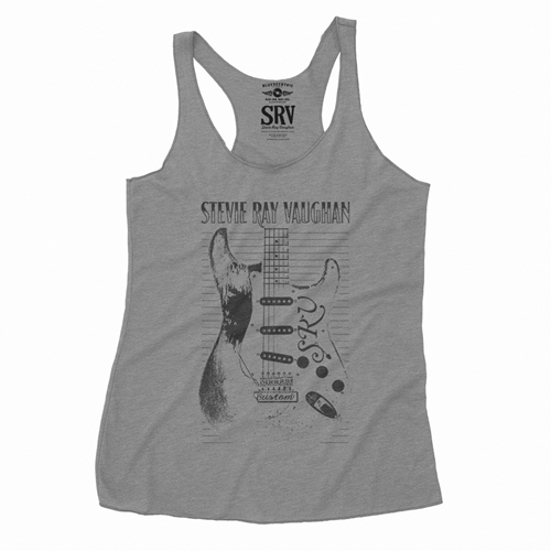 Stevie Ray Vaughan Guitar Racerback Tank - Women
