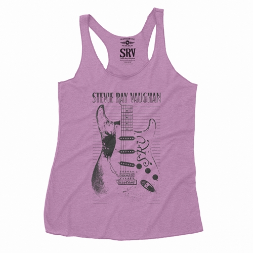 Stevie Ray Vaughan Guitar Racerback Tank - Women