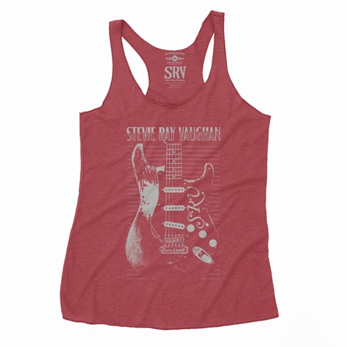 Stevie Ray Vaughan Guitar Racerback Tank - Women