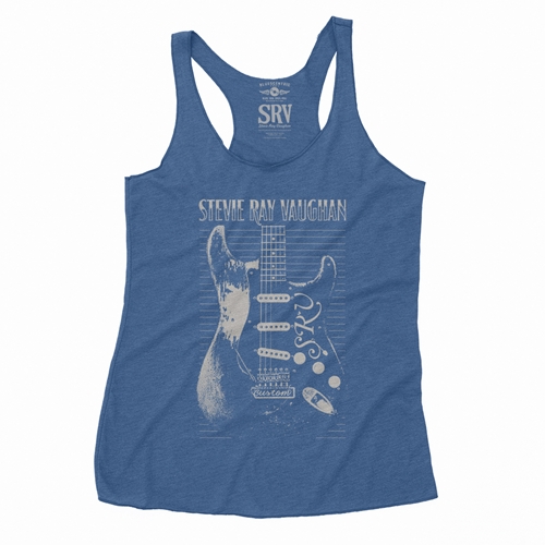 Stevie Ray Vaughan Guitar Racerback Tank - Women