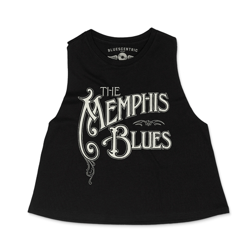The Memphis Blues Racerback Crop Top - Women