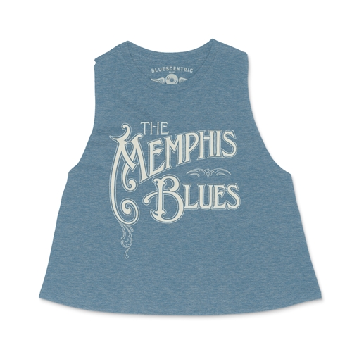 The Memphis Blues Racerback Crop Top - Women