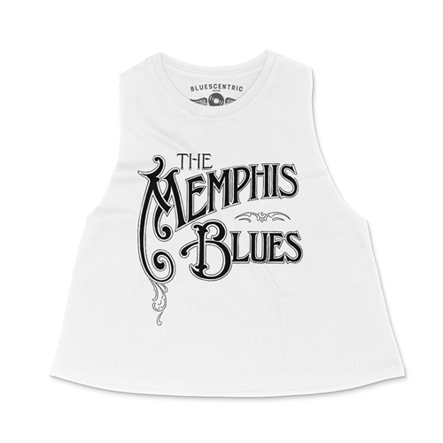 The Memphis Blues Racerback Crop Top - Women