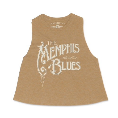 The Memphis Blues Racerback Crop Top - Women
