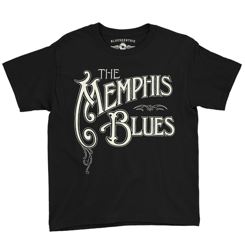 The Memphis Blues Youth T-Shirt - Lightweight Vintage Children & Toddlers - youthblack