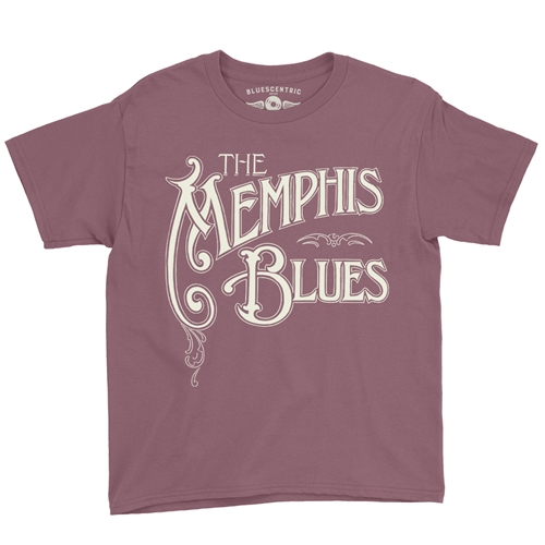 The Memphis Blues Youth T-Shirt - Lightweight Vintage Children & Toddlers - youthheathermaroon
