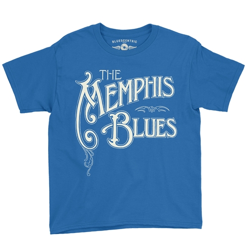 The Memphis Blues Youth T-Shirt - Lightweight Vintage Children & Toddlers - youthroyalblue
