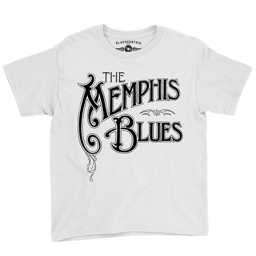 The Memphis Blues Youth T-Shirt - Lightweight Vintage Children & Toddlers - youthwhite