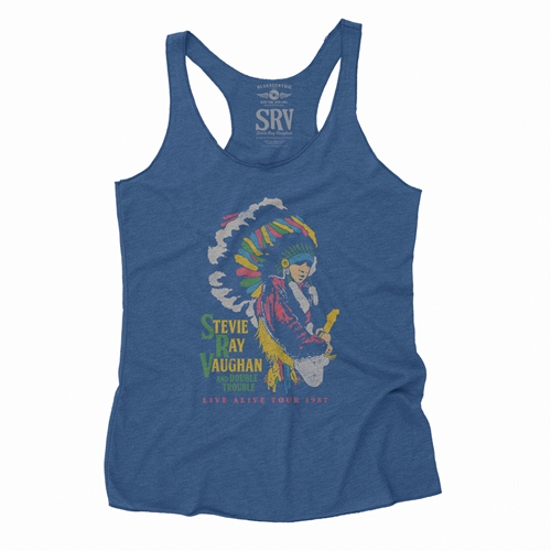 Stevie Ray Vaughan 1987 Vintage Tour Racerback Tank - Women