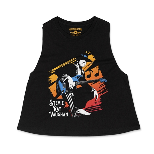 Stevie Ray Vaughan Texas Sunrise Racerback Crop Top - Women