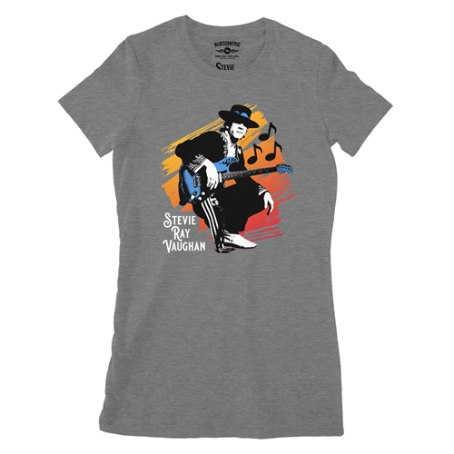 Stevie Ray Vaughan Texas Sunrise Ladies T Shirt - Relaxed Fit - ladiesdeepheather