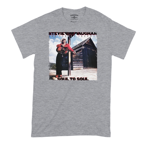 Stevie Ray Vaughan Soul To Soul T-Shirt - Classic Heavy Cotton - classicathleticheather