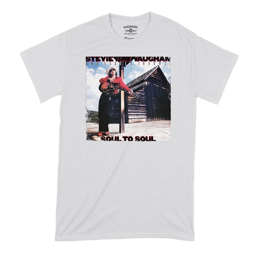 Stevie Ray Vaughan Soul To Soul T-Shirt - Classic Heavy Cotton - classicwhite