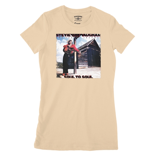 Stevie Ray Vaughan Soul To Soul Ladies T Shirt - Relaxed Fit - ladiessanddune