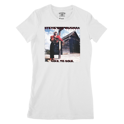 Stevie Ray Vaughan Soul To Soul Ladies T Shirt - Relaxed Fit - ladieswhite