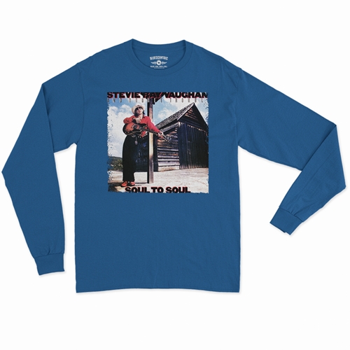 Stevie Ray Vaughan Soul To Soul Long Sleeve T-Shirt - longsleeveblue