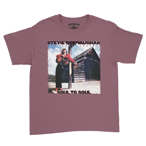 Stevie Ray Vaughan Soul To Soul Youth T-Shirt - Lightweight Vintage Children & Toddlers - youthheathermaroon