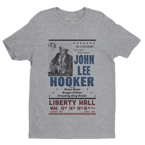 John Lee Hooker Vintage Concert T-Shirt - Lightweight Vintage Style - heatherathletic