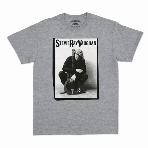 Candid Stevie Ray Vaughan Resonator T-Shirt - Classic Heavy Cotton - classicathleticheather