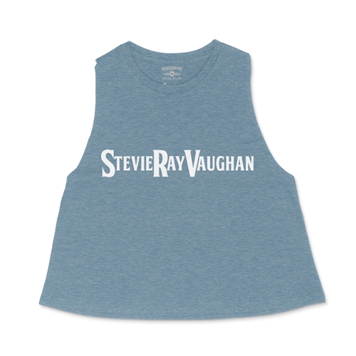 Stevie Ray Vaughan Logo Racerback Crop Top - Women