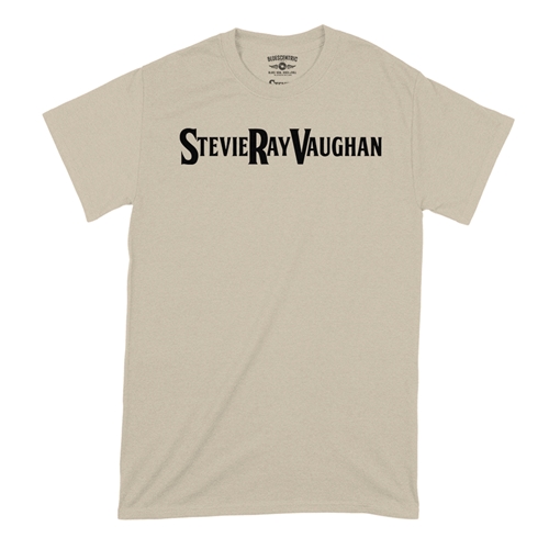 Stevie Ray Vaughan Logo T-Shirt - Classic Heavy Cotton - classicsand