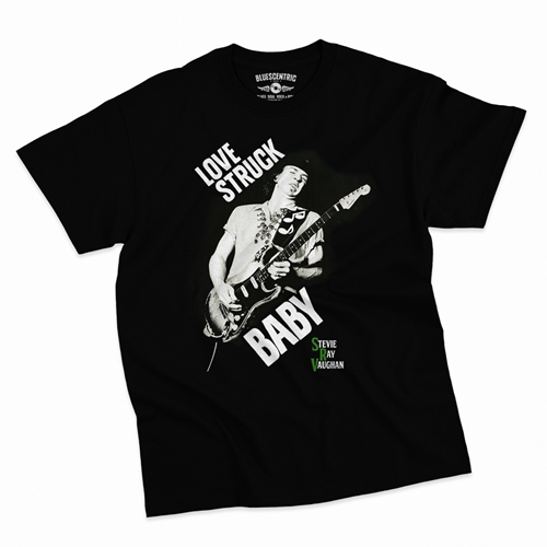 Stevie Ray Vaughan Love Struck Baby T-Shirt - Classic Heavy Cotton  - classicblack