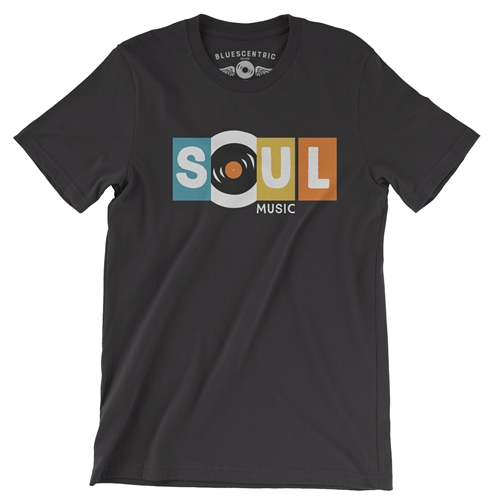 Soul Music T-Shirt - Lightweight Vintage Style - vintageblack