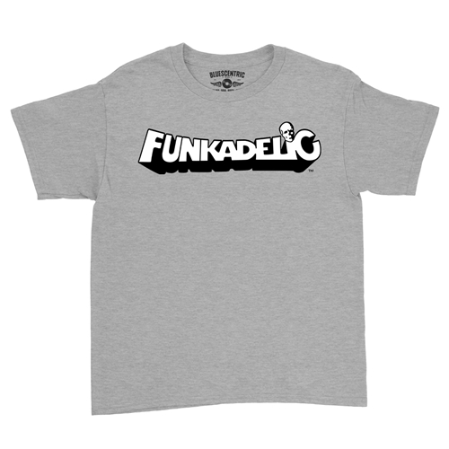 Funkadelic White Logo Youth T-Shirt - Lightweight Vintage Children & Toddlers - youthheatherathletic