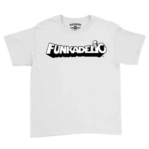 Funkadelic White Logo Youth T-Shirt - Lightweight Vintage Children & Toddlers - youthwhite