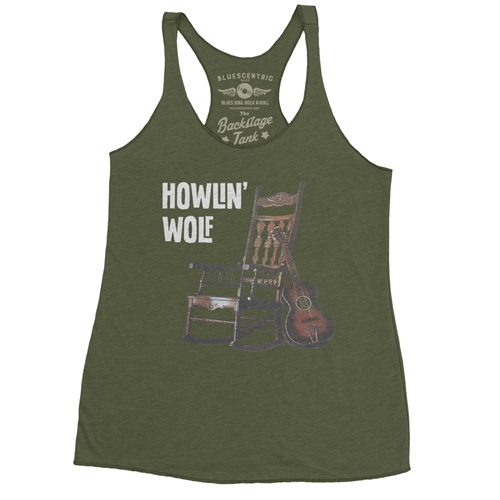 Howlin Wolf Rocking Chair Racerback Tank - Women