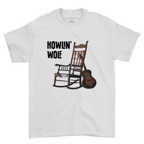 Howlin Wolf Rockin Chair T-Shirt - Classic Heavy Cotton - white