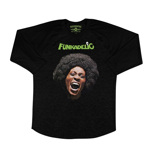 Funkadelic Maggot Brain Album Cover Baseball T-Shirt - raglanblackblacksleeve