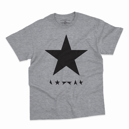 David Bowie Blackstar Album Cover T-Shirt - Classic Heavy Cotton - classicathleticheather