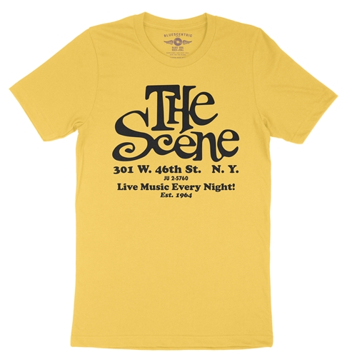 The Scene Nightclub NYC T-Shirt - Lightweight Vintage Style - vintagemaizeyellow