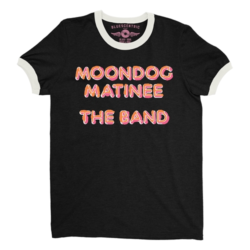The Band Moondog Matinee Album Cover Ringer T-Shirt - ringerblackcreamtrim