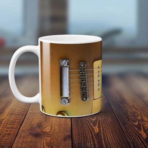 Electric Guitar Coffee Mug  Lightweight Ceramic Coffee Mug