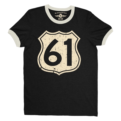 Highway 61 Ringer T-Shirt - ringerblackcreamtrim