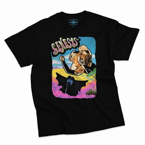 Genesis 1972 Vintage Concert T-Shirt - Classic Heavy Cotton - classicblack
