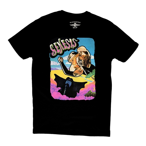 Genesis 1972 Vintage Concert T-Shirt - Lightweight Vintage Style - vintageblack