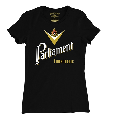 Parliament Funkadelic Cig Logo Ladies T Shirt - Relaxed Fit - ladiesblack