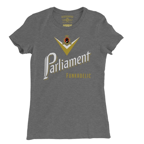Parliament Funkadelic Cig Logo Ladies T Shirt - Relaxed Fit - ladiesdeepheather