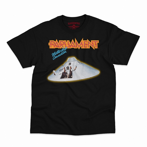 Parliament Mothership Connection Album Cover T-Shirt - Classic Heavy Cotton - classicblack