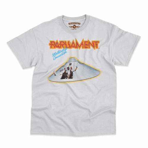 Parliament Mothership Connection Album Cover T-Shirt - Classic Heavy Cotton - classicwhite