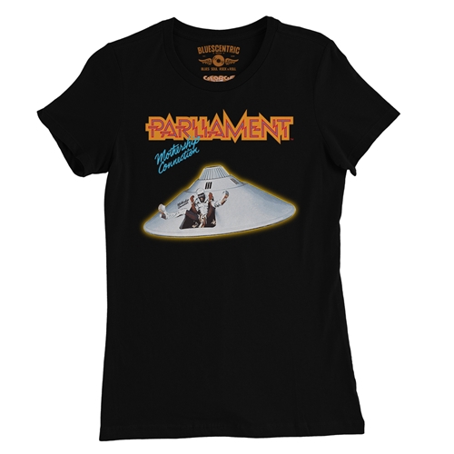 Parliament Mothership Connection Album Cover Ladies T Shirt - Relaxed Fit - ladiesblack