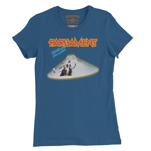 Parliament Mothership Connection Album Cover Ladies T Shirt - Relaxed Fit - ladiesblue