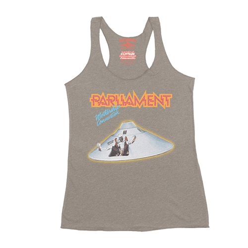 Parliament Mothership Connection Album Cover Racerback Tank - Women