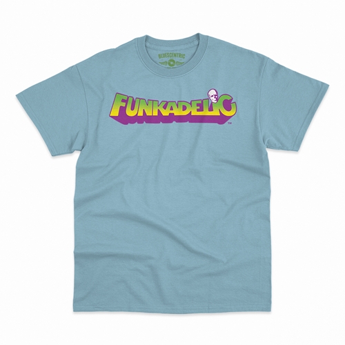Mardi Funkadelic Logo T-Shirt - Classic Heavy Cotton - classiclightblue