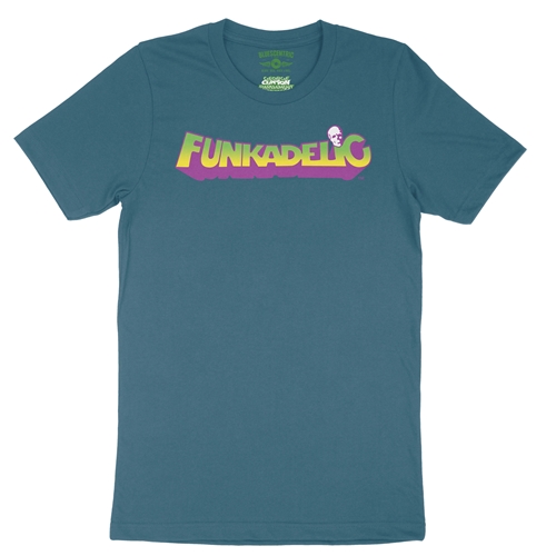 Mardi Funkadelic Logo T-Shirt - Lightweight Vintage Style - vintagedeepteal