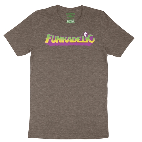 Mardi Funkadelic Logo T-Shirt - Lightweight Vintage Style - vintageheatherbrown