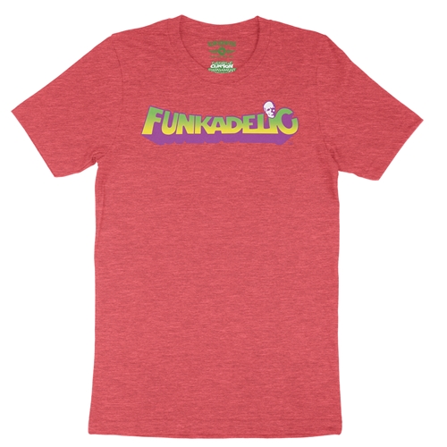 Mardi Funkadelic Logo T-Shirt - Lightweight Vintage Style - vintageheatherred